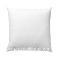 Barato 100% algodón blanco lavable cremallera 45 * 45 cm funda de almohada